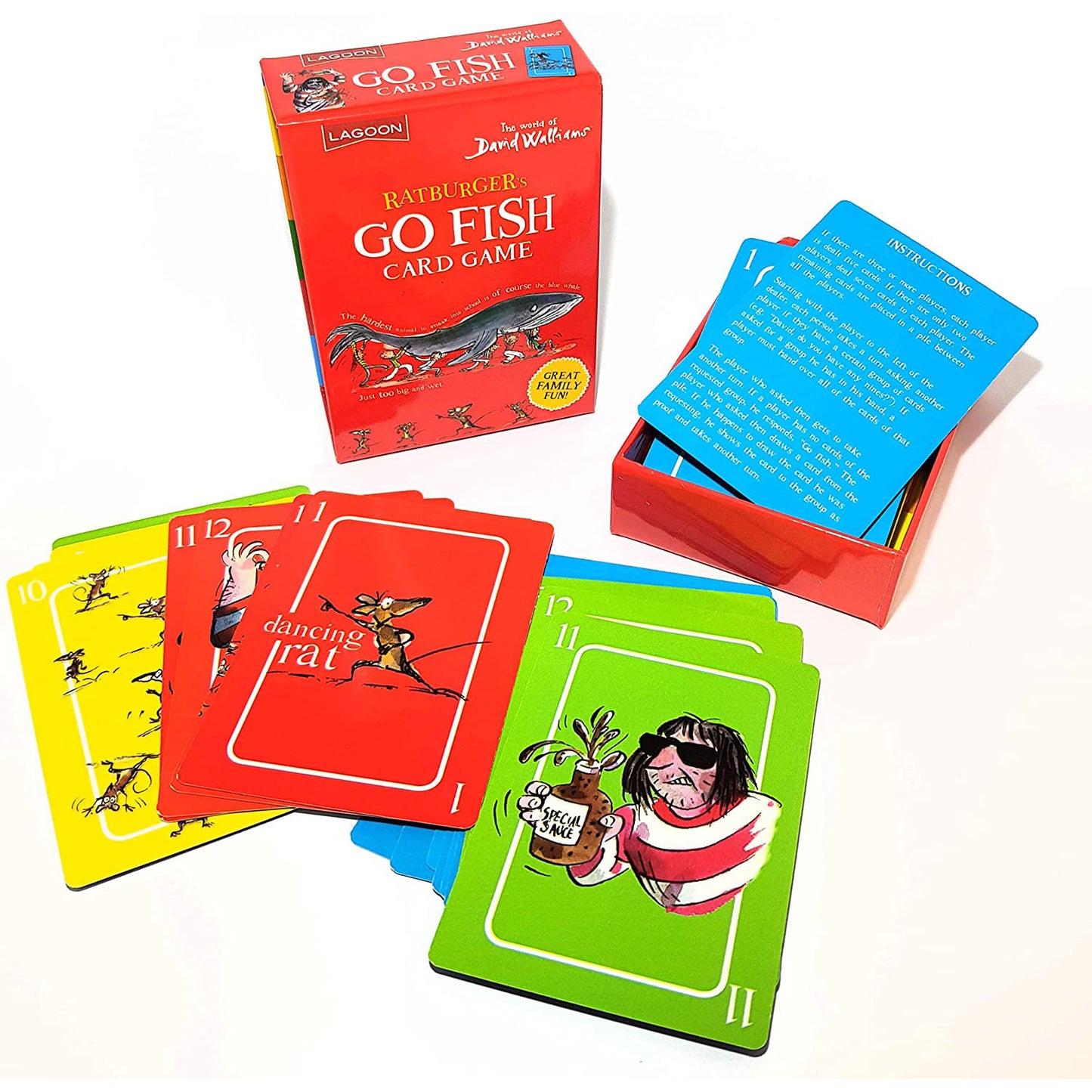 Ratburgers Go Fish Card Game - World of David Walliams Childrens Games