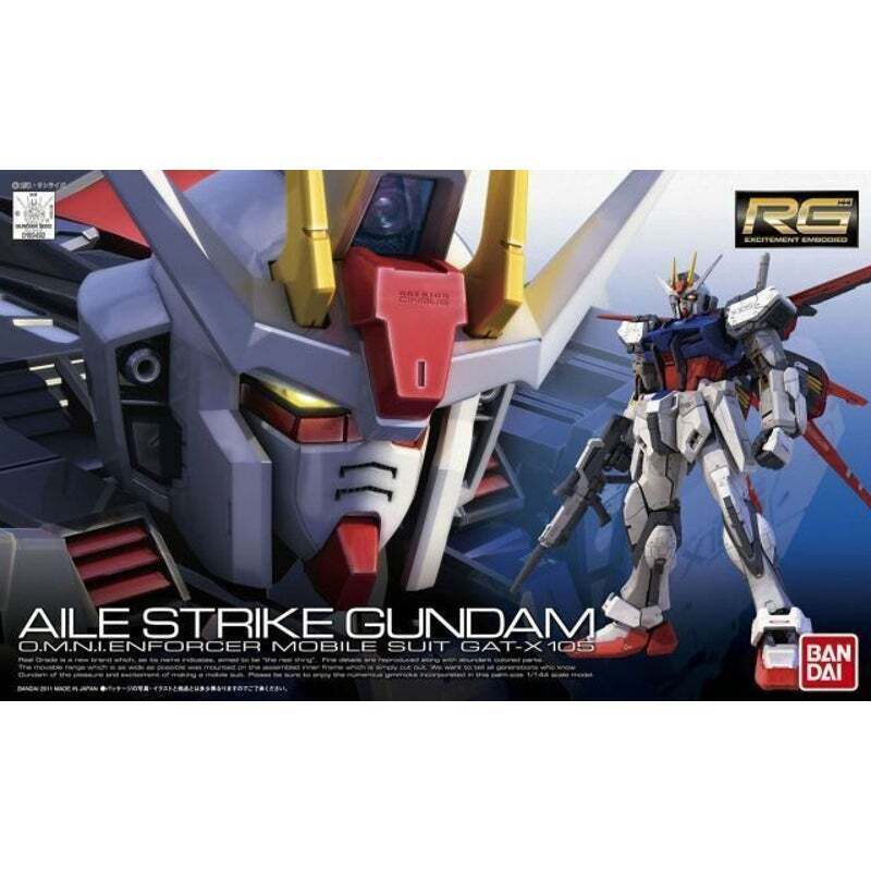 Bandai RG Aile Strike Gundam O.M.N.I. Enforcer Mobile Suit GAT-X105 Model Kit