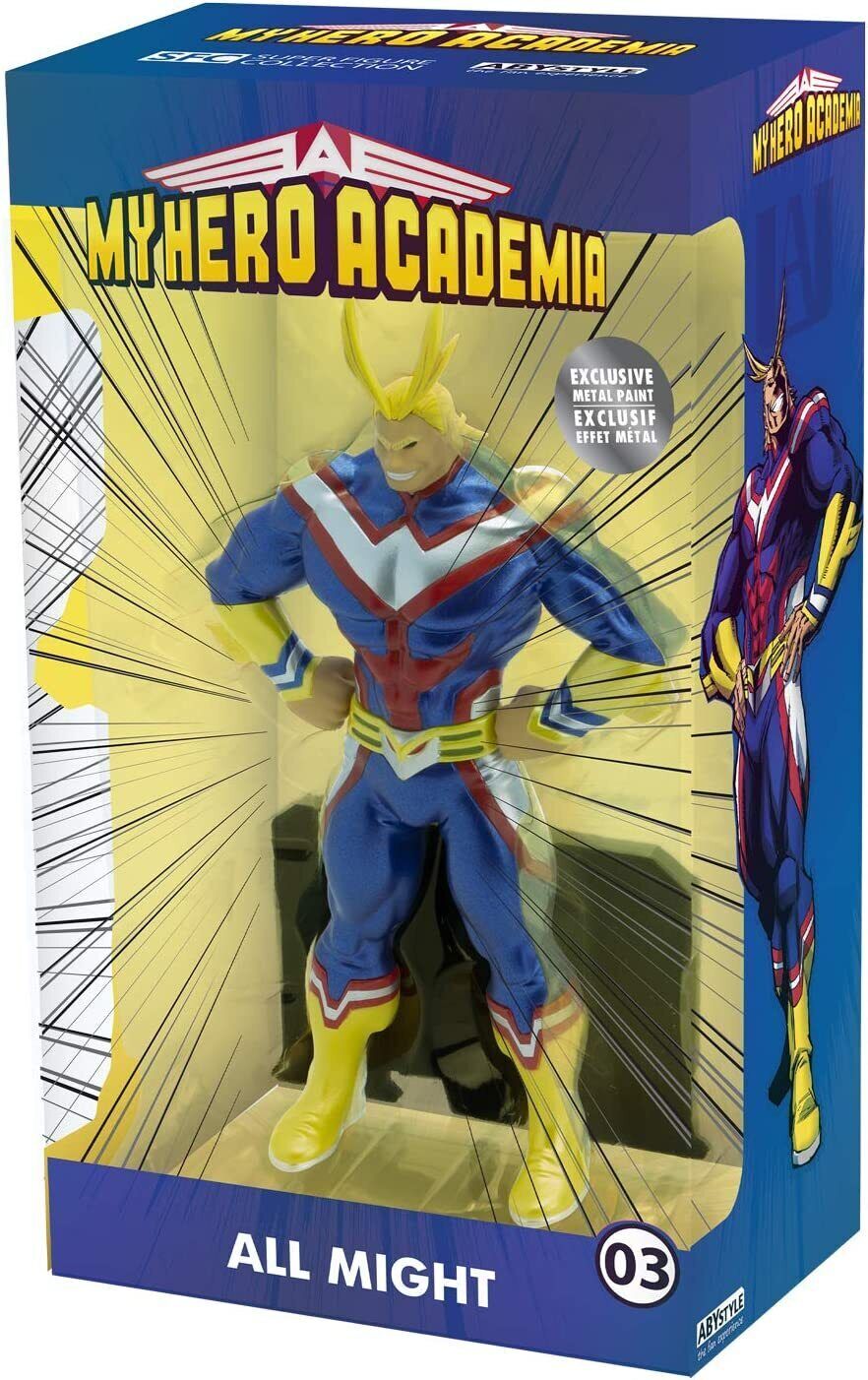 ABYstyle My Hero Academia Super Figure Collection All Might Figurine - Metal Foil Effect