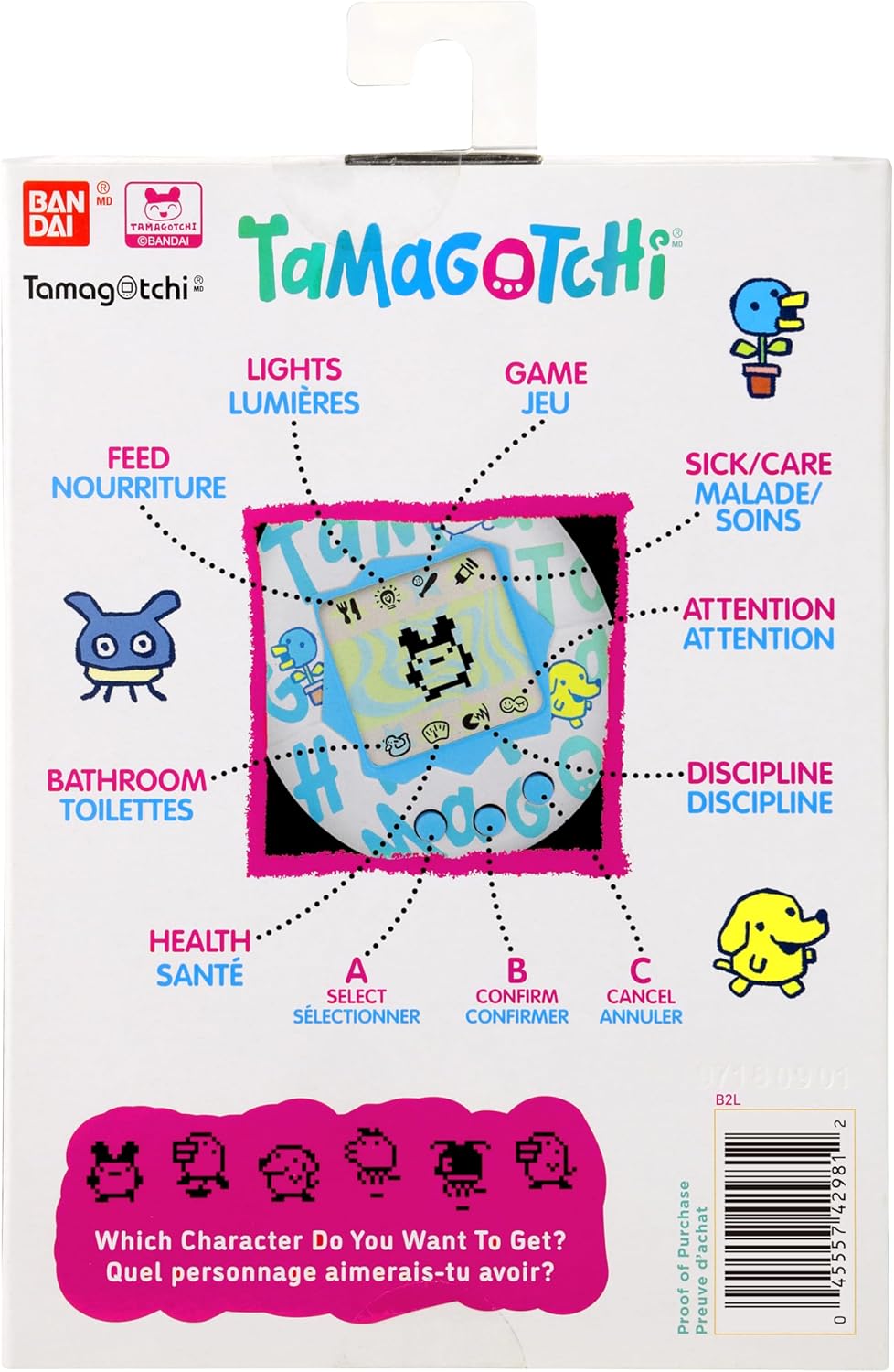 Genuine Bandai Tamagotchi Gen 2 - Argyle Heart