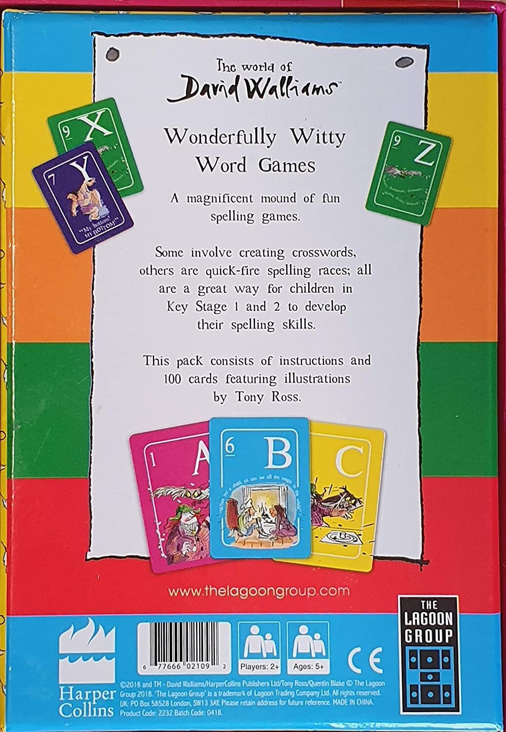 Awful Auntys Witty Word Card Game - World of David Walliams Childrens Games