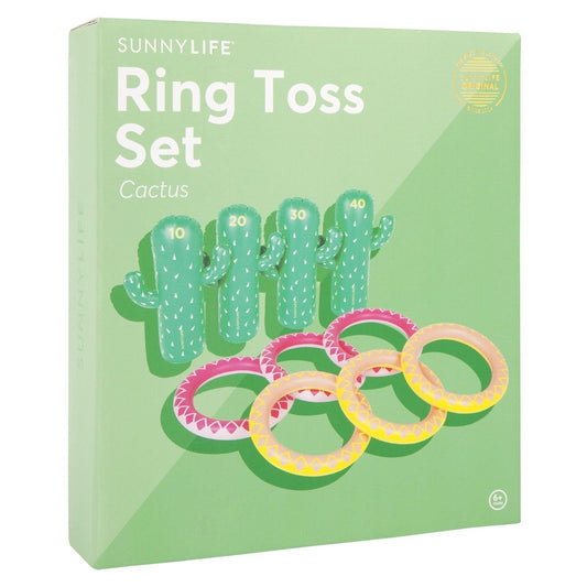 Sunnylife Inflatable Ring Toss Set - Cactus 50x45x67cm