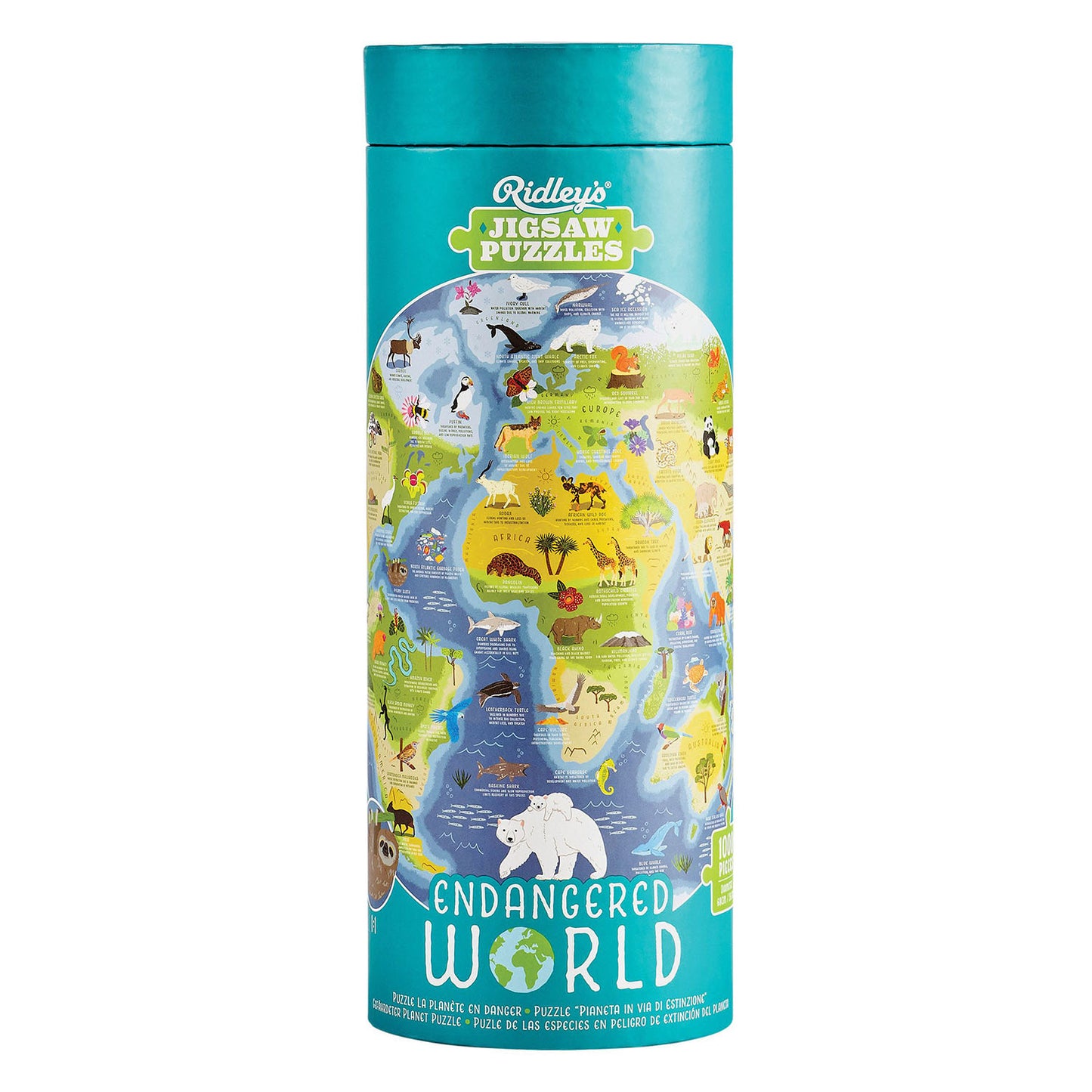 Ridley's Endangered World 1000Pc Jigsaw Puzzle 68cm