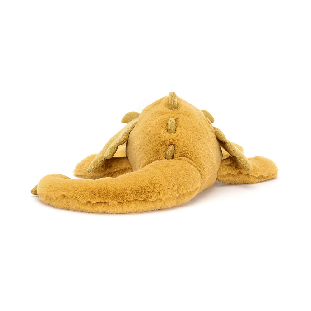 Jellycat Golden Dragon Large Gold & Glitter Plush 12cm x 14cm x 50cm