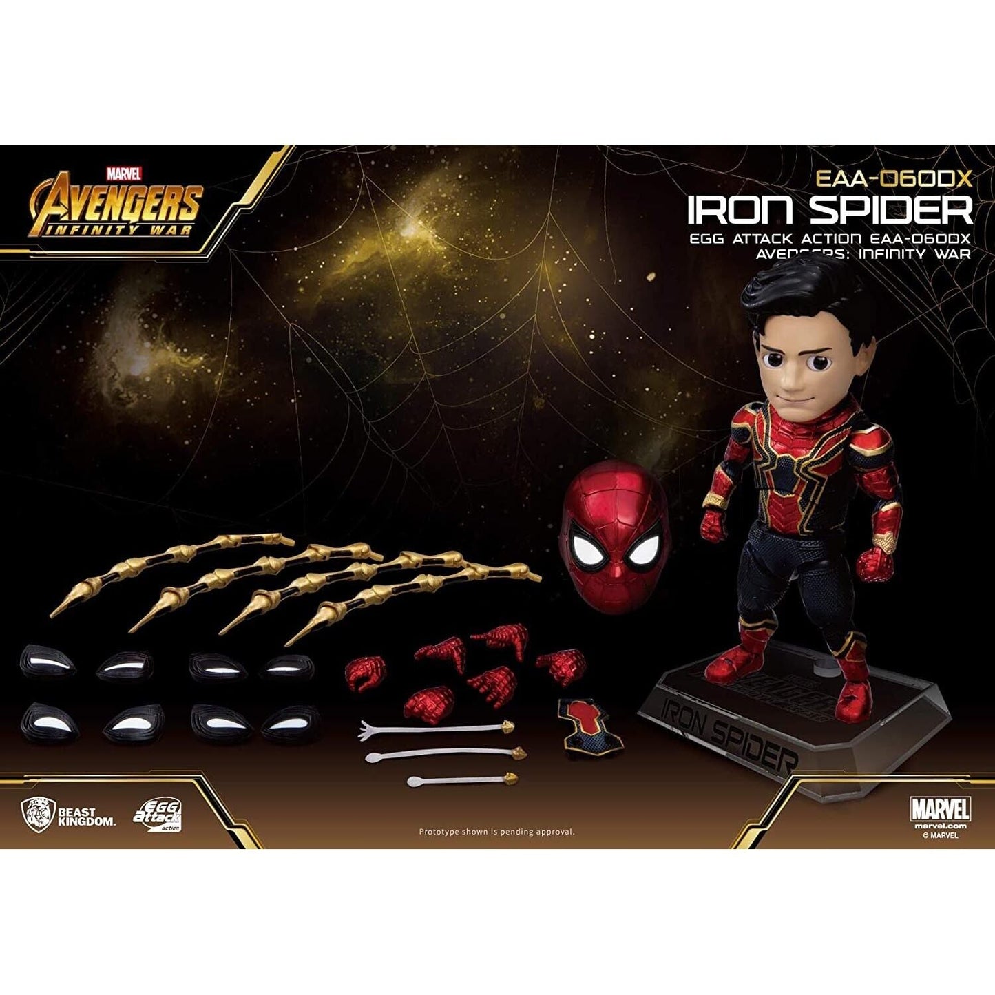 Beast Kingdom Egg Attack Action Avengers Infinity War Iron Spider Deluxe Figure