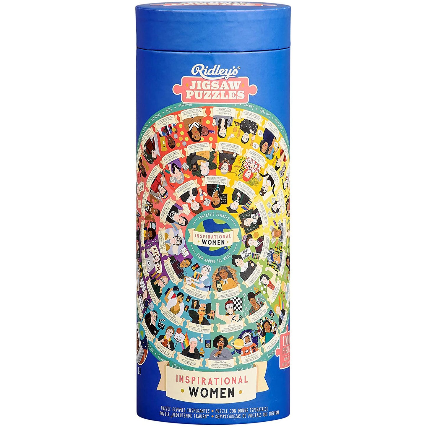 Ridley's Inspirational Women Circular 1000-Piece Jigsaw Puzzle