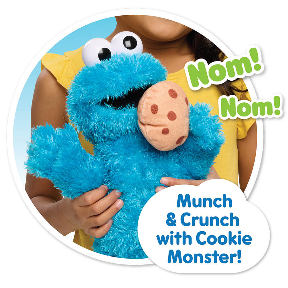 Sesame Street Animated Nom Nom Cookie Monster 35cm Plush