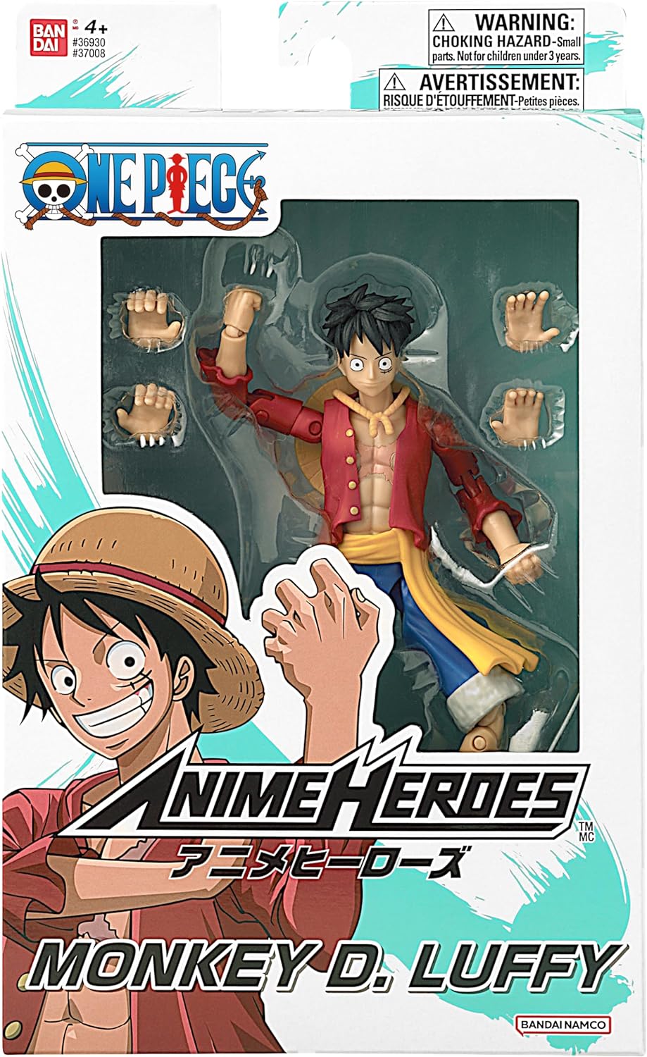 Bandai Anime Heroes - One Piece 6" inch Monkey D. Luffy Renewal Version Action Figure