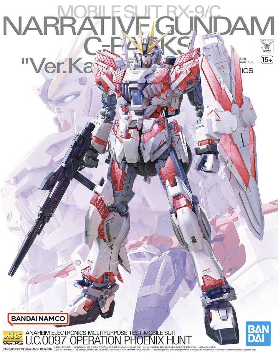 Bandai MG 1:100 Narrative Gundam C-Packs Ver.Ka Model Kit