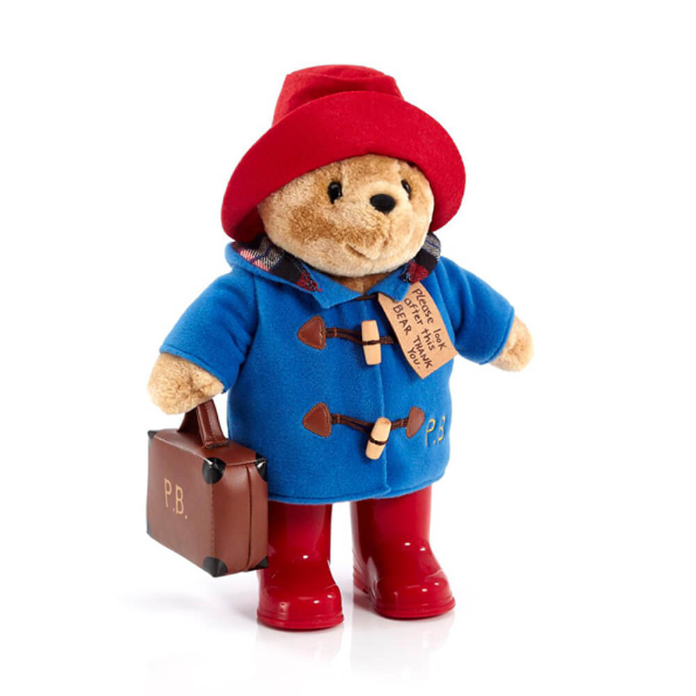 Paddington Bear Paddington with Boots Embroidered Coat & Suitcase 34cm Plush