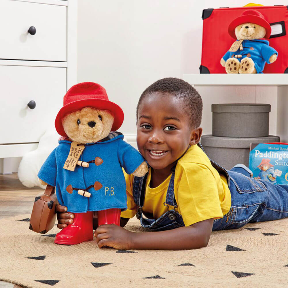 Paddington Bear Paddington with Boots Embroidered Coat & Suitcase 34cm Plush