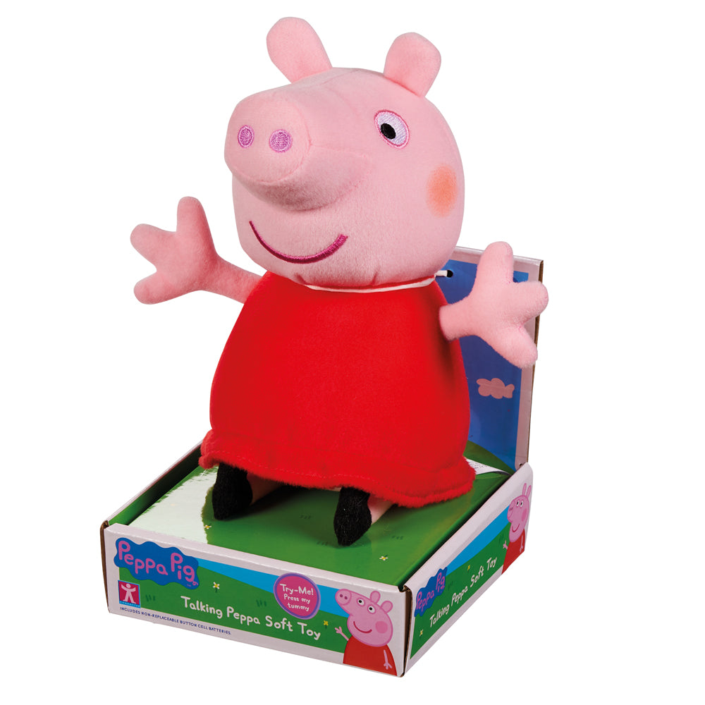 Licensed Peppa Pig Talking Peppa Plush 18cm
