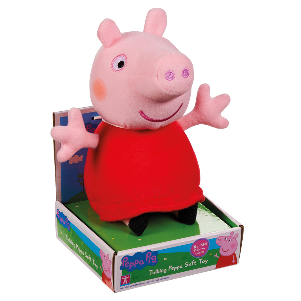 Licensed Peppa Pig Talking Peppa Plush 18cm