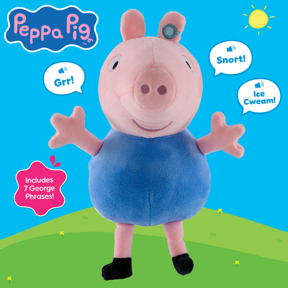 Licensed Peppa Pig: Talking George Plush 20cm