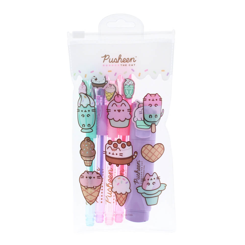 Pusheen Ice Cream: Pen & Highlighter Set