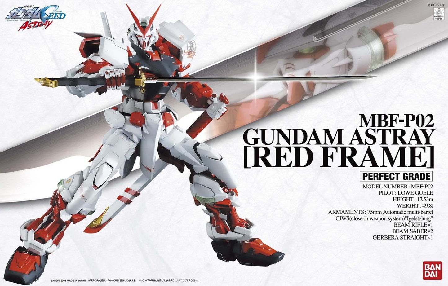 Bandai Gundam PG Astray Red Frame 1/60 - Model Kit