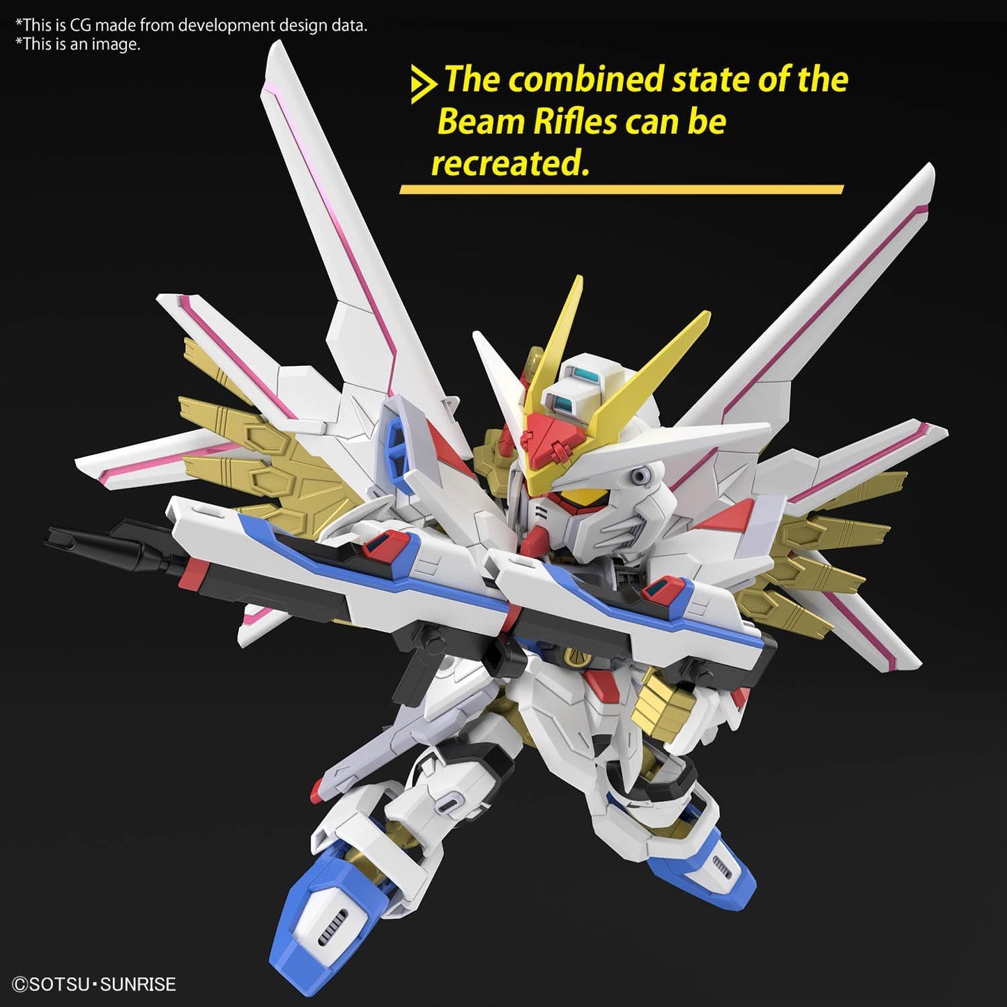Bandai Gundam - SD Gundam Cross Silhouette Mighty Strike Freedom Gundam Model Kit