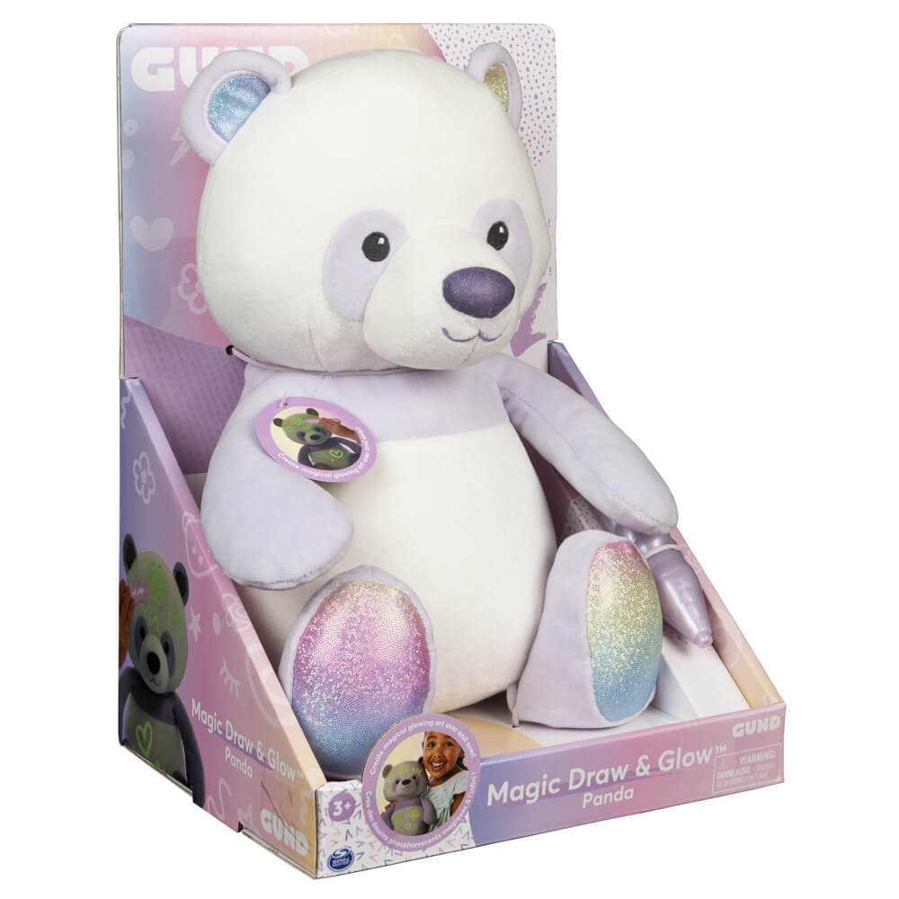 GUND Magic Draw and Glow Panda Plush 28cm
