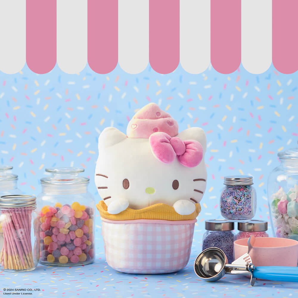 Gund Hello Kitty Ice Cream Sundae Plush 26cm