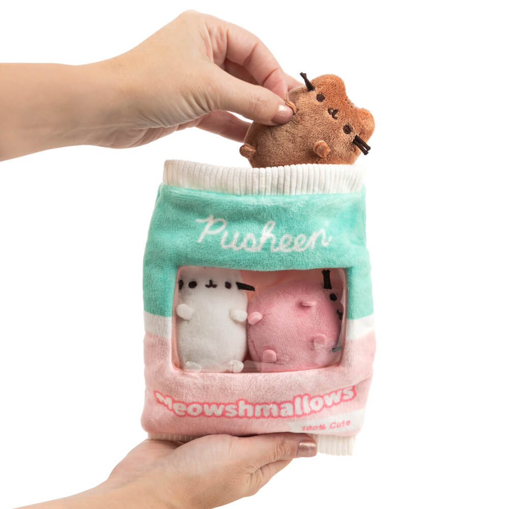 Pusheen the Cat 3 Removable Meowshmallows in Plush Bag 18cm