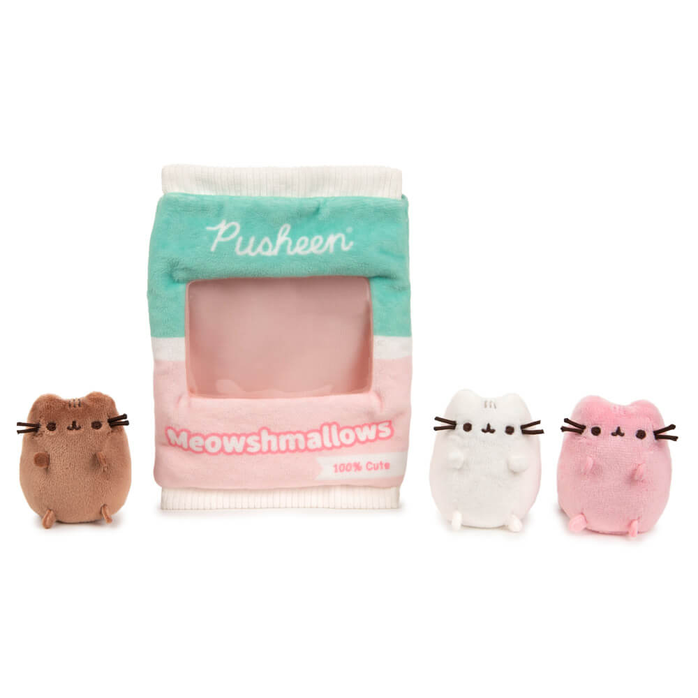 Pusheen the Cat 3 Removable Meowshmallows in Plush Bag 18cm