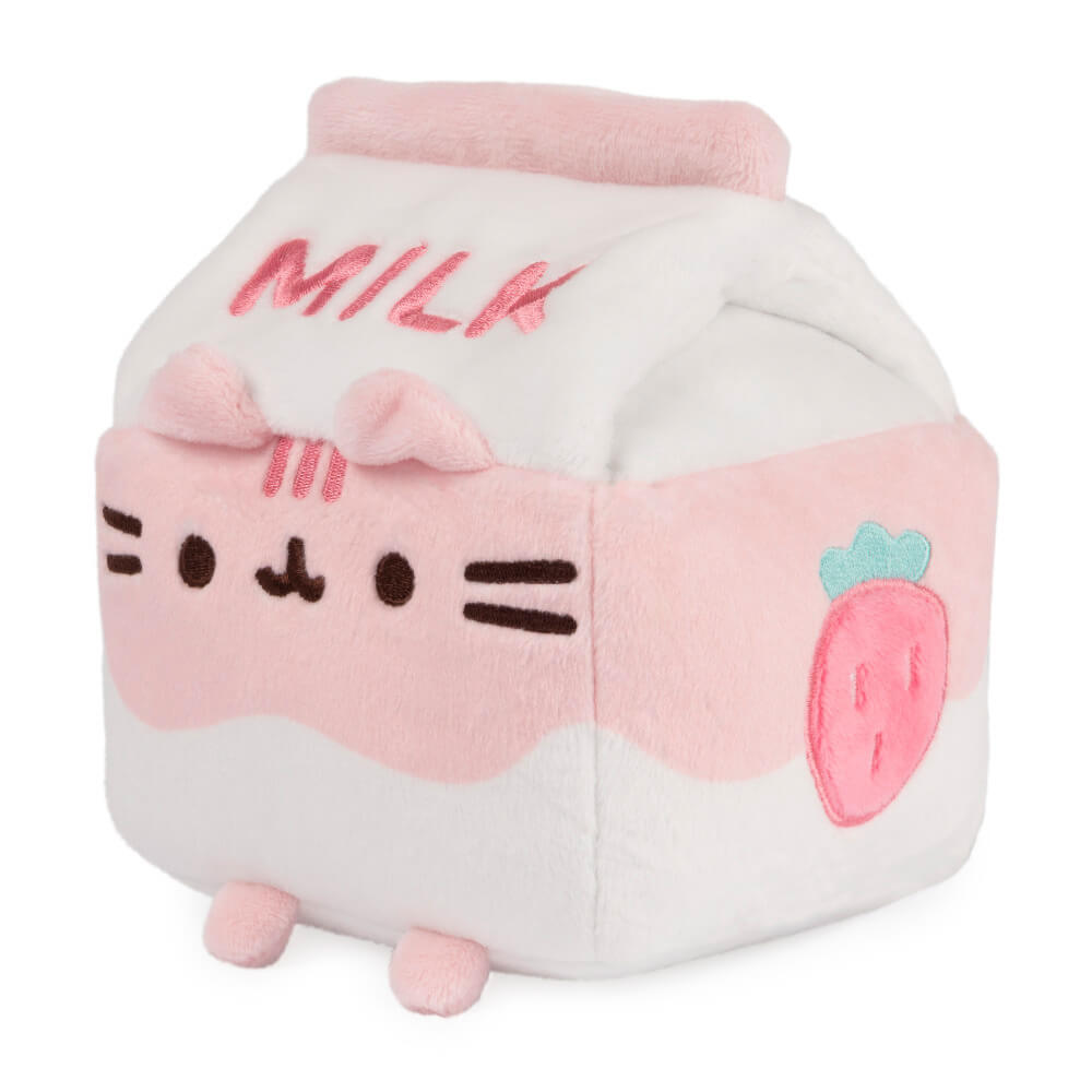 Pusheen Sips Strawberry Milk Plush 12cm