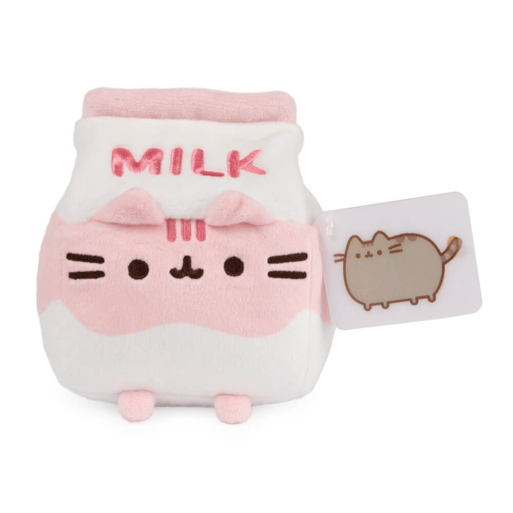 Pusheen Sips Strawberry Milk Plush 12cm