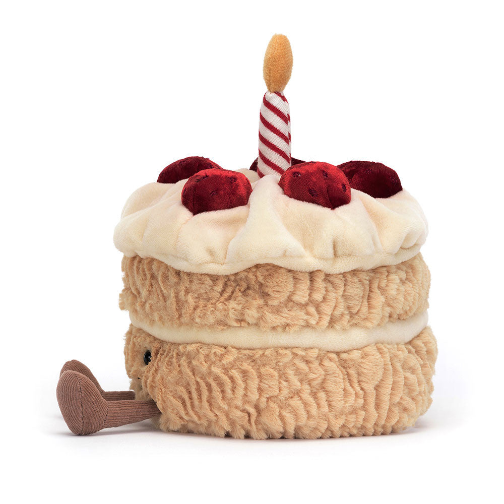 Jellycat Amuseables Birthday Cake Plush 16cm x 12cm x 12cm