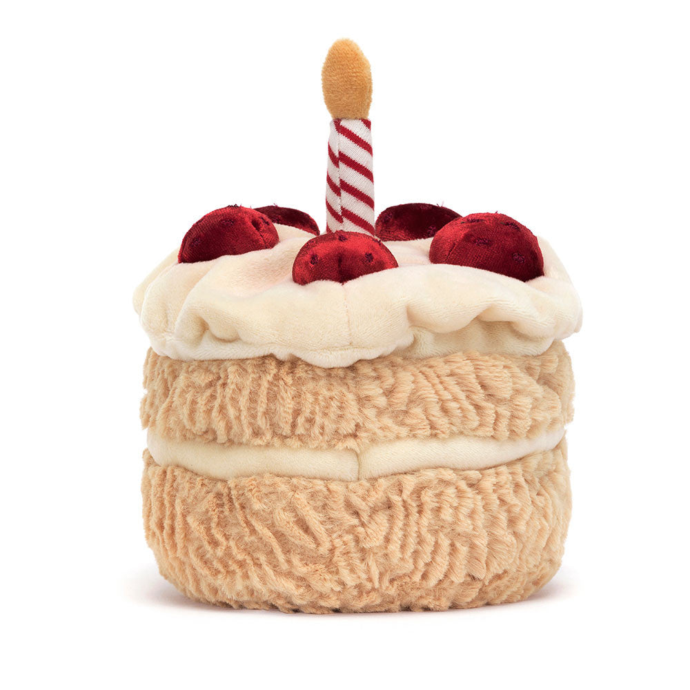 Jellycat Amuseables Birthday Cake Plush 16cm x 12cm x 12cm