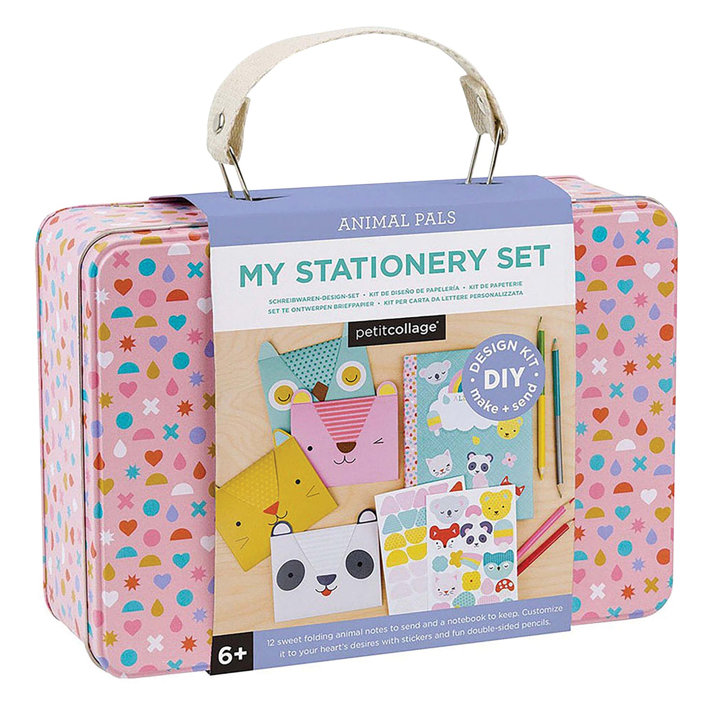 Petit Collage Animal Pals My Stationery Set