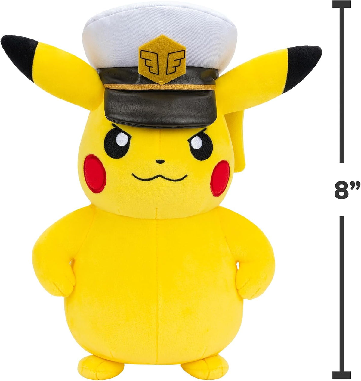 Pokemon Official & Premium Quality 8" 20cm Plush - Captain Pikachu