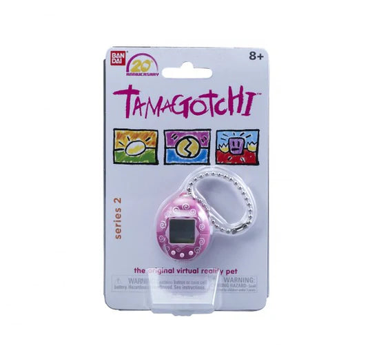 Bandai Chibi Mini Tamagotchi - Pink Swirl