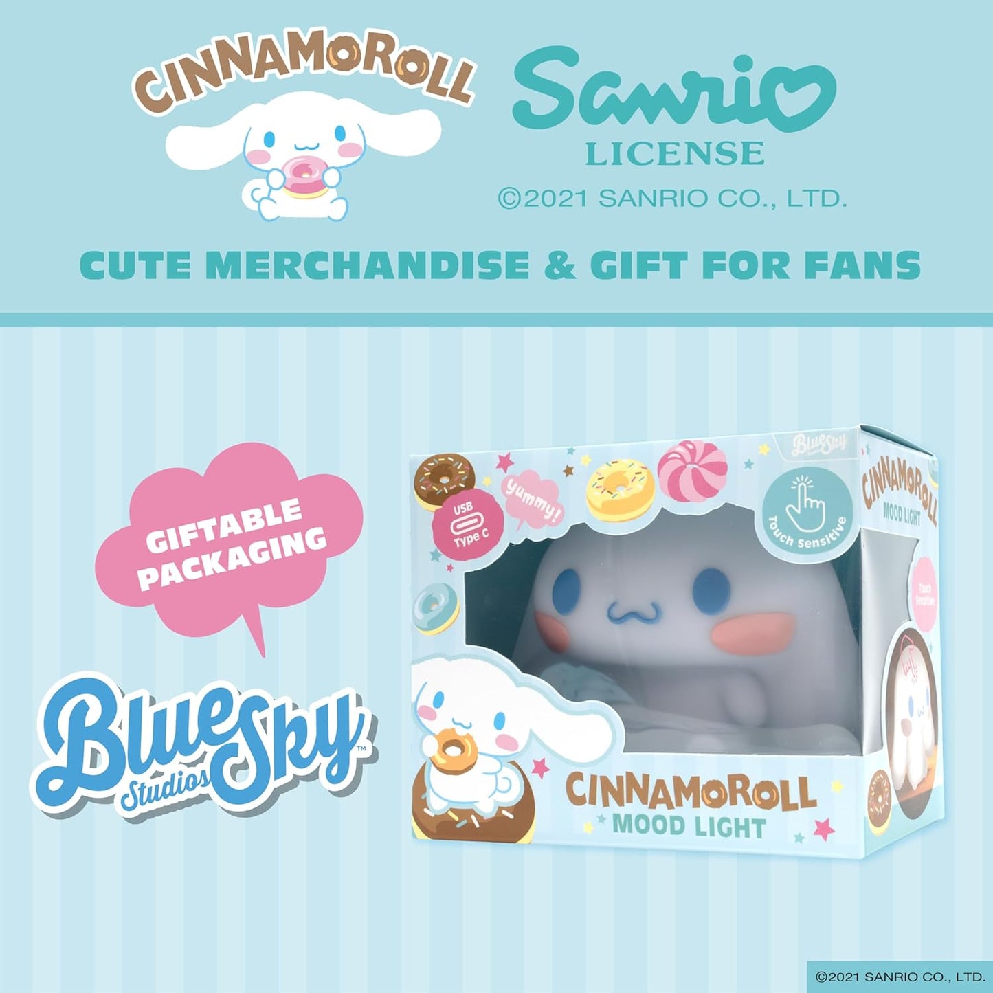 Cinnamoroll Touch-Controlled Lamp Mood Light