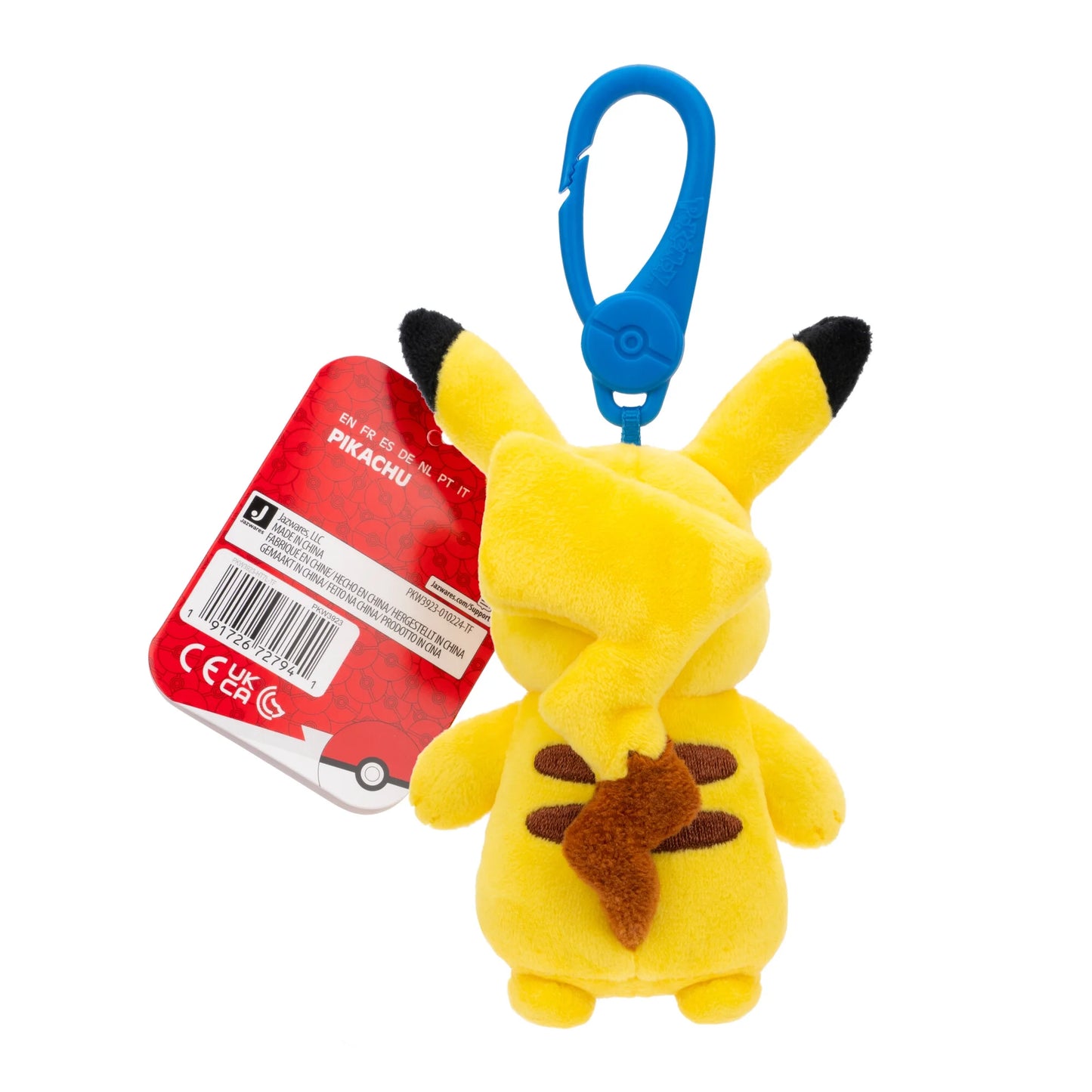 Jazwares Pokemon Clip on Plush 3.5" 8cm - Pikachu