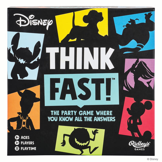 Ridley's Disney Think Fast Party Trivia Game