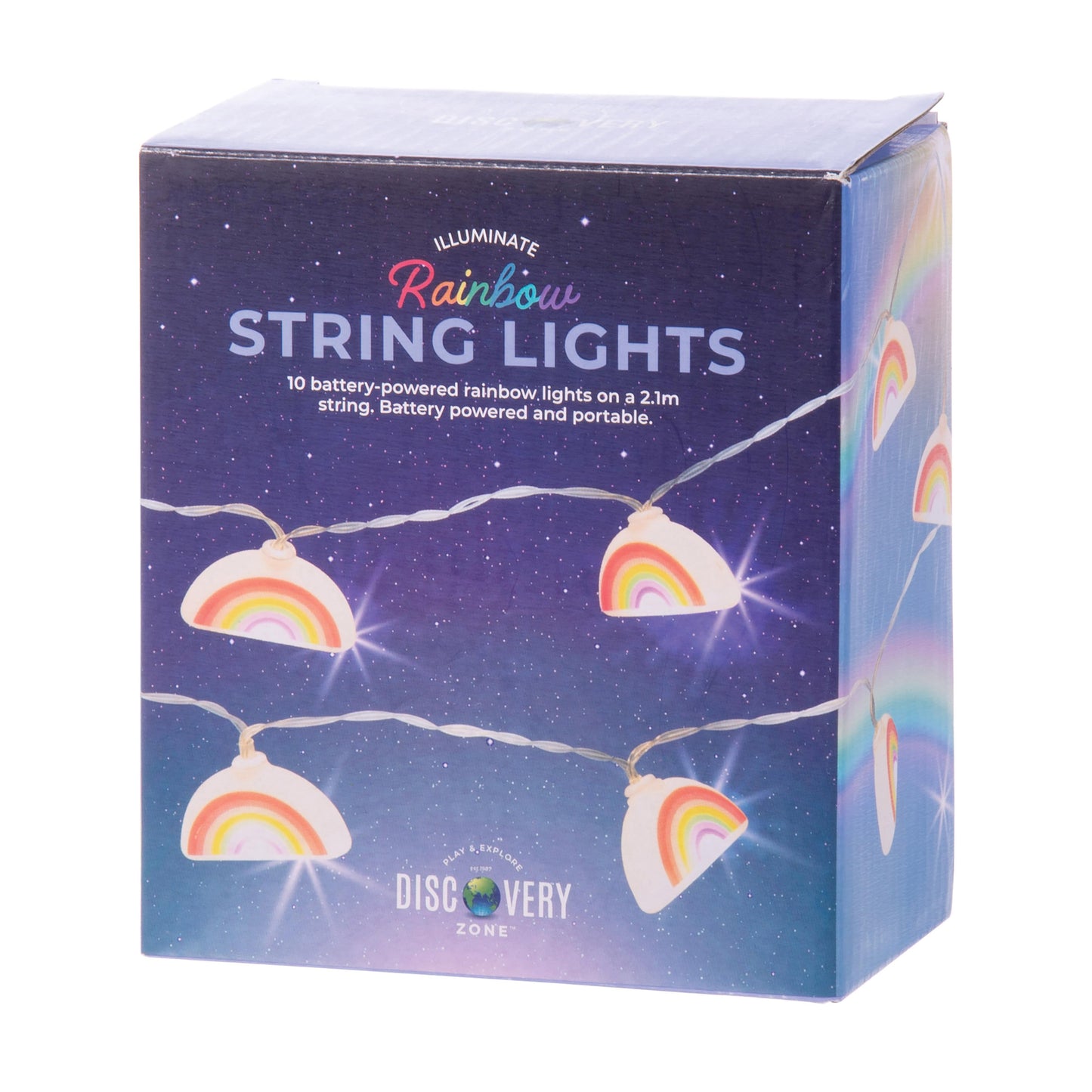Discovery Zone ILLUMINATE Rainbow String Lights 210cm