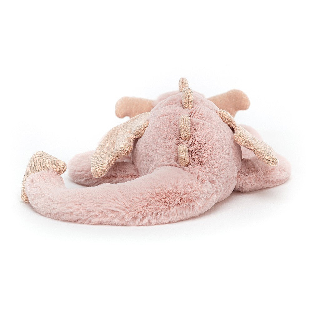 Jellycat Rose Dragon Little Plush 26cm Long
