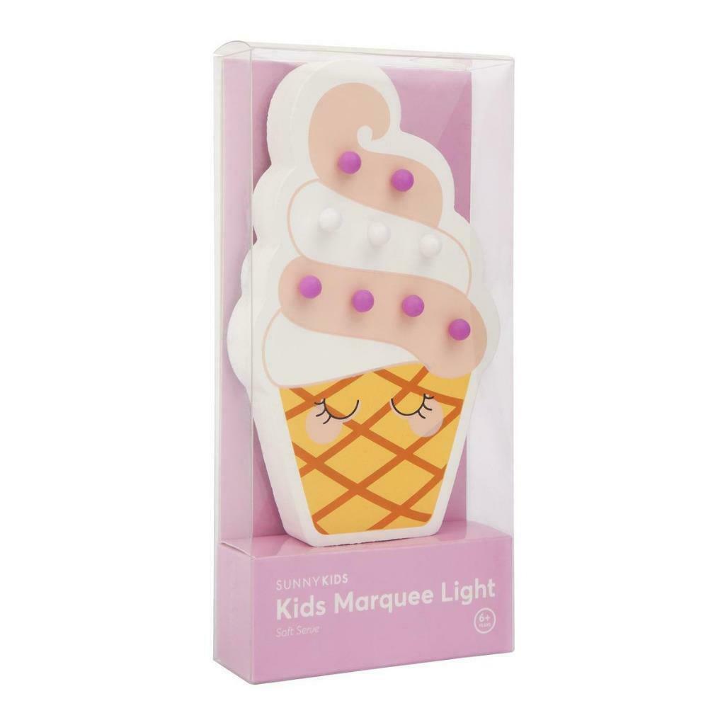 Sunnylife Kids Marquee LED Decor Light - Soft Serve Ice Cream Cone