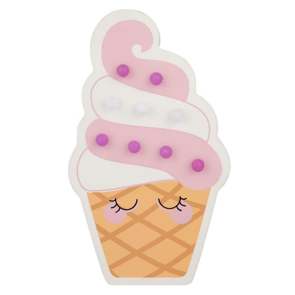 Sunnylife Kids Marquee LED Decor Light - Soft Serve Ice Cream Cone