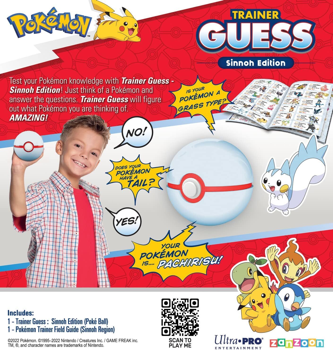 Pokemon Trainer Electronic Guessing Game - Sinnoh Edition