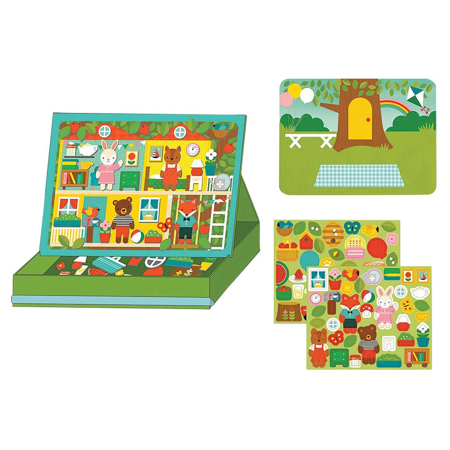 Petit Collage Treehouse Party Magnetic Play Scene