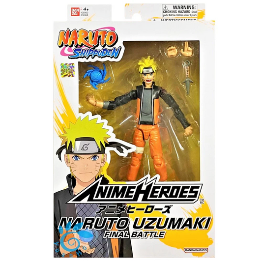 Bandai Anime Heroes - Naruto Uzumaki Final Battle 6.5" Figure