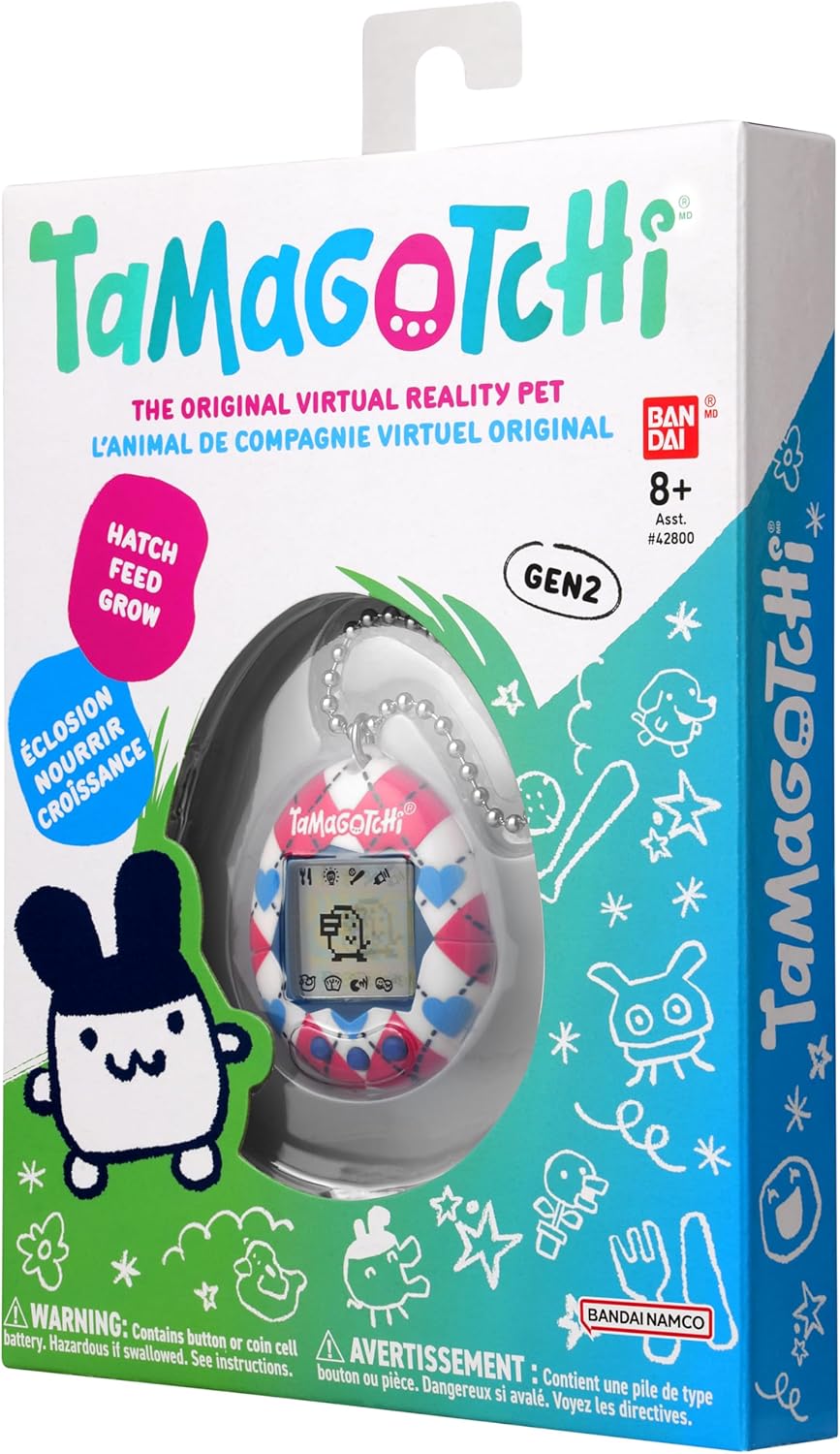Genuine Bandai Tamagotchi Gen 2 - Argyle Heart