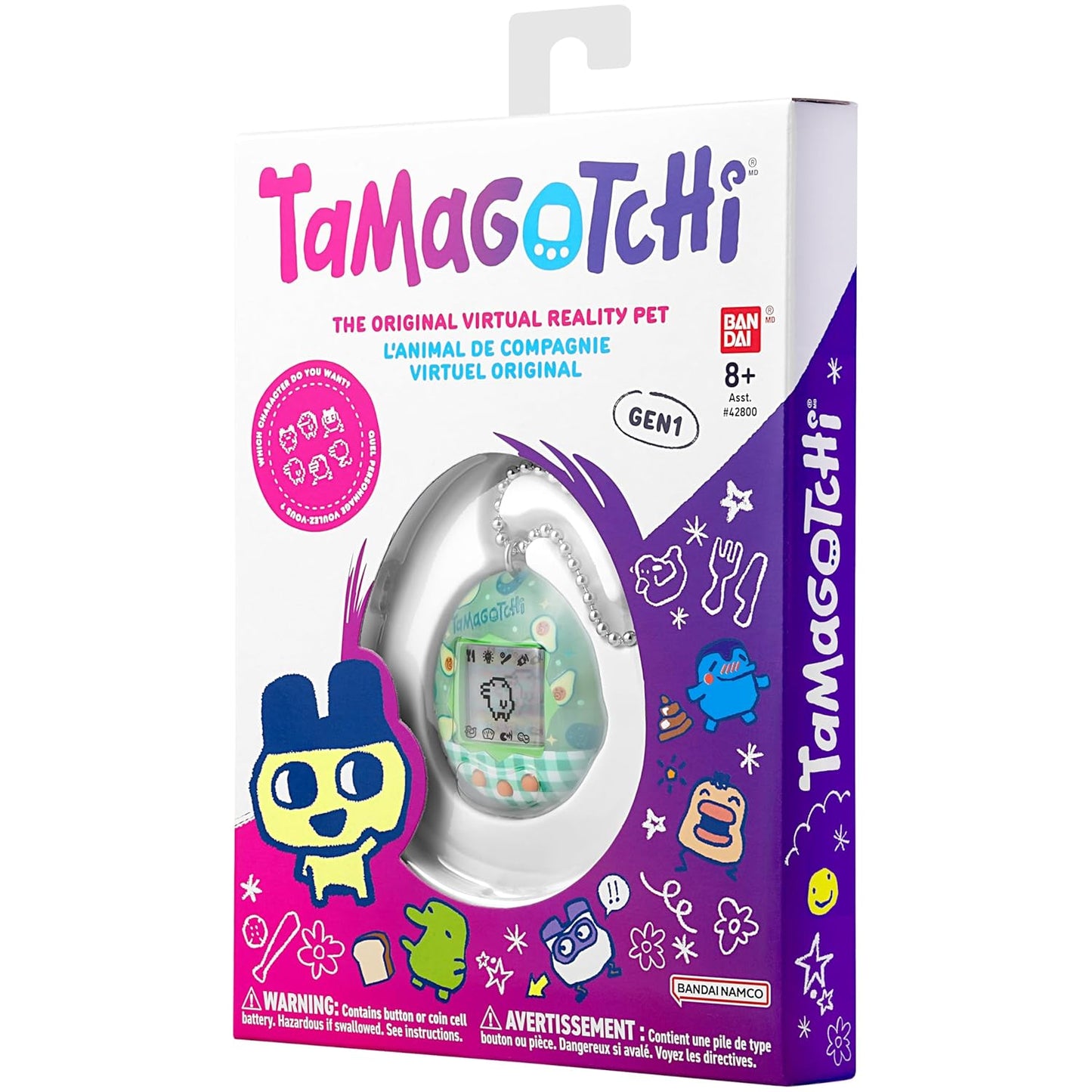 Genuine Bandai Tamagotchi Gen 1 - Avocado Mix