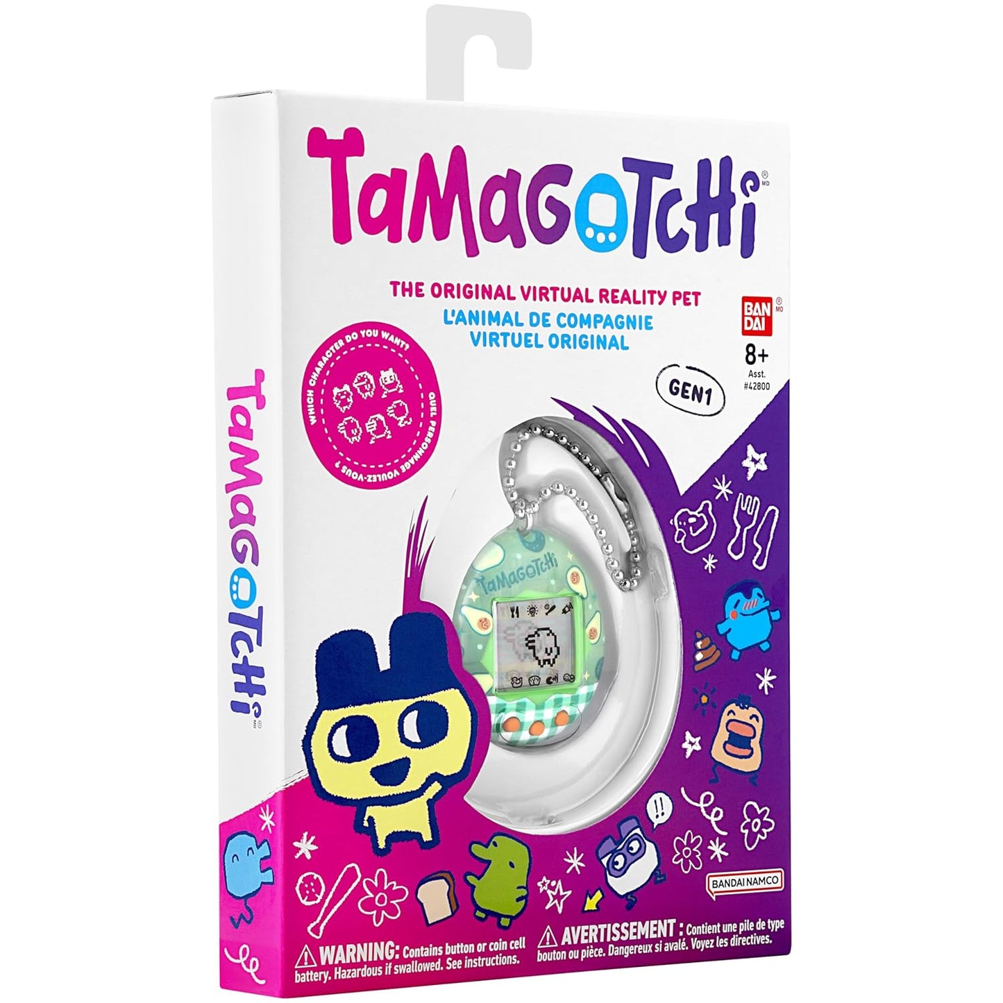 Genuine Bandai Tamagotchi Gen 1 - Avocado Mix