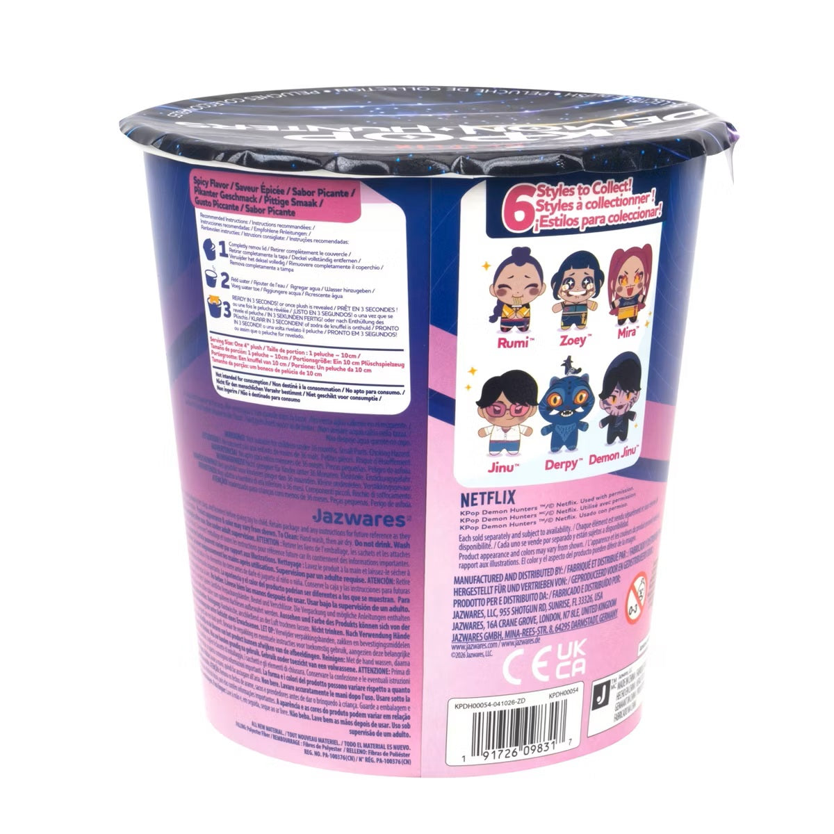 KPop Demon Hunter 3" Blind Mini Ramyeon Cup Assorted