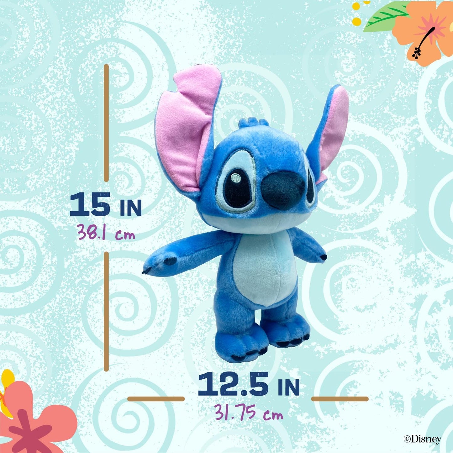 Disney Baby Stitch Standing Plush 38cm