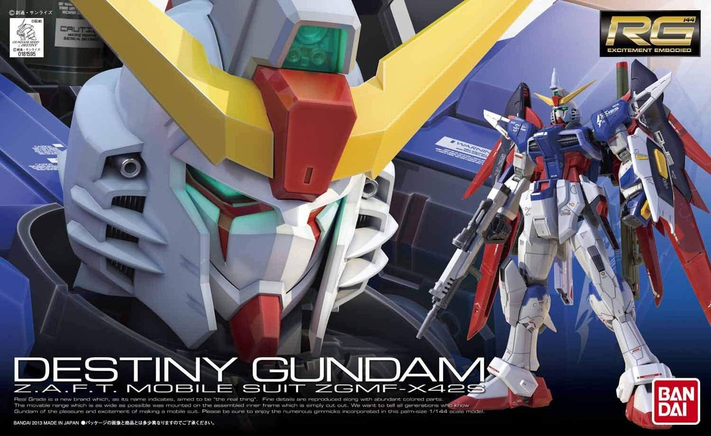 Bandai RG Destiny Gundam ZGMF-X42S Mobile Suit Model Kit