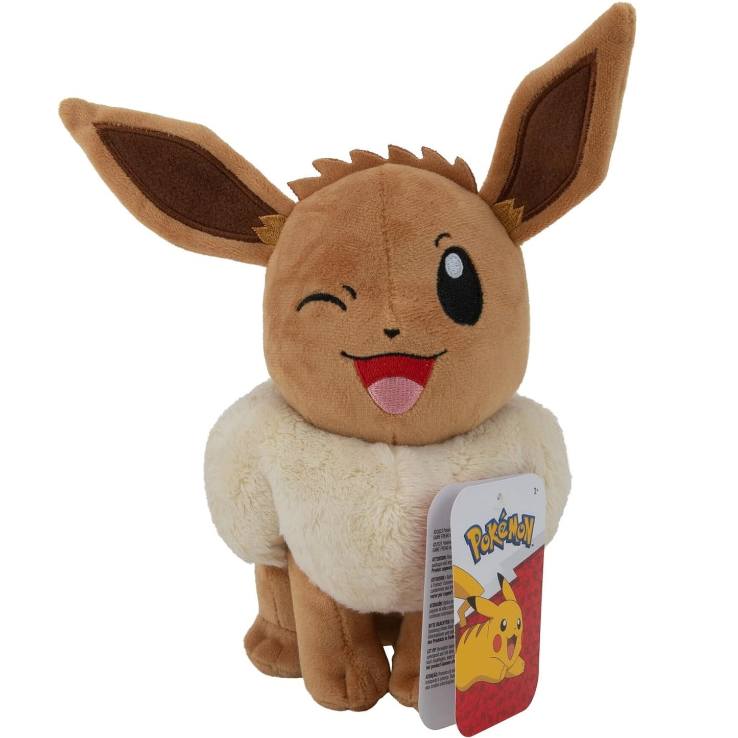 Pokemon Official & Premium Quality 8" 20cm Plush - Winking Eevee
