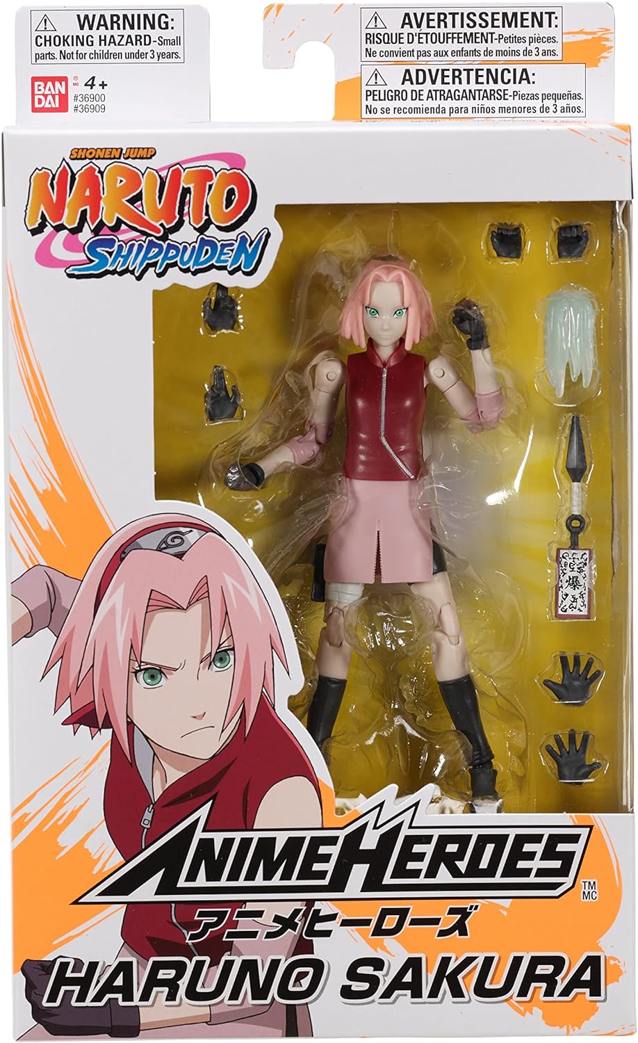 Bandai Anime Heroes Naruto 6" inch Action Figure - Haruno Sakura